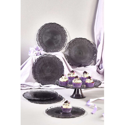 7 Pieces Dessert Plate Set With A Stand