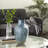 Cornel Blue Mother of Pearl Handmade Vase