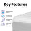 Surmatelas Hadia - Duvet synthétique - Convient aux matelas de 8 à 21 po-1853517185
