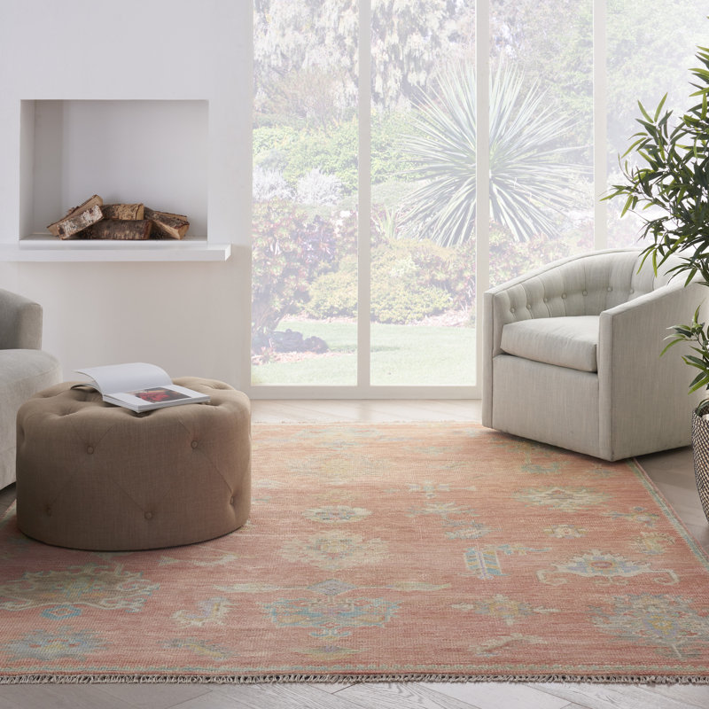 Nourison Tasir 7'9" x 9'9" Brick Multicolor Vintage Indoor Rug, Rectangle 7'9" x 9'9"