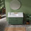 Ensemble de meuble-lavabo sur pied simple 48 po avec façade cannelée, tiroirs à fermeture en douceur, fabrication en bois massif et plateau en marbre d'ingénierie - entièrement assemblé-1254562834