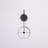 Akridge 77'' Black Arched Floor Lamp
