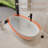 Rippey Casainc Freestanding Soaking Solid Surface Resin Stone Bathtub