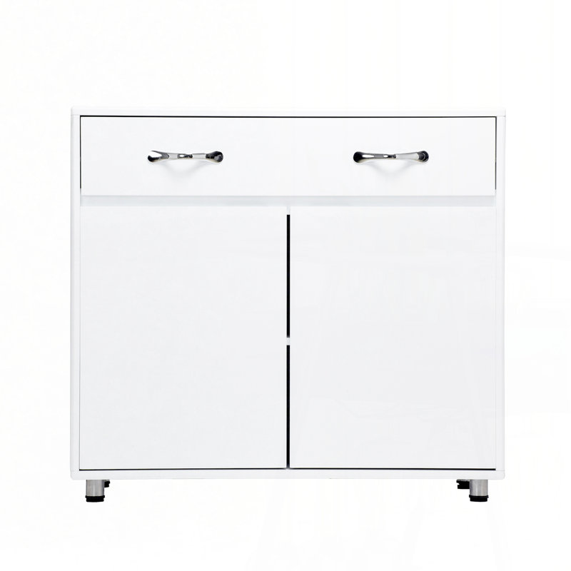 Two door Side Table-White