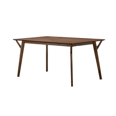 Table de salle à manger 59,5 "de style Mid-Century moderne, noyer