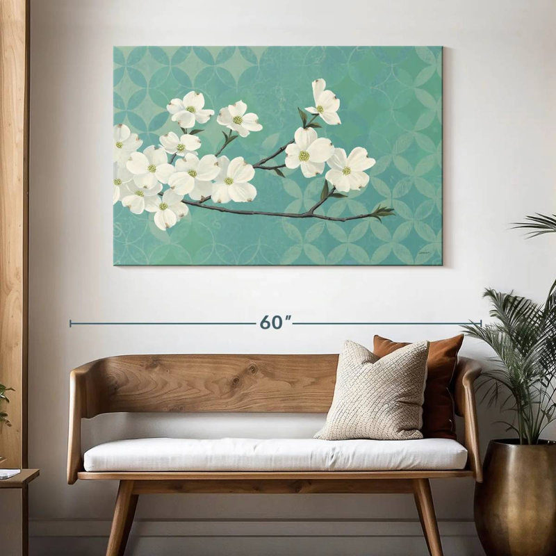 Harnek Dogwood Blossoms, H 32 po x l 48 po