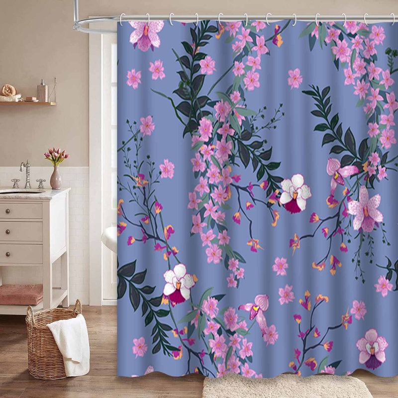 Magnifique rideau de douche avec 12 crochets, L 72 po x l 84 po