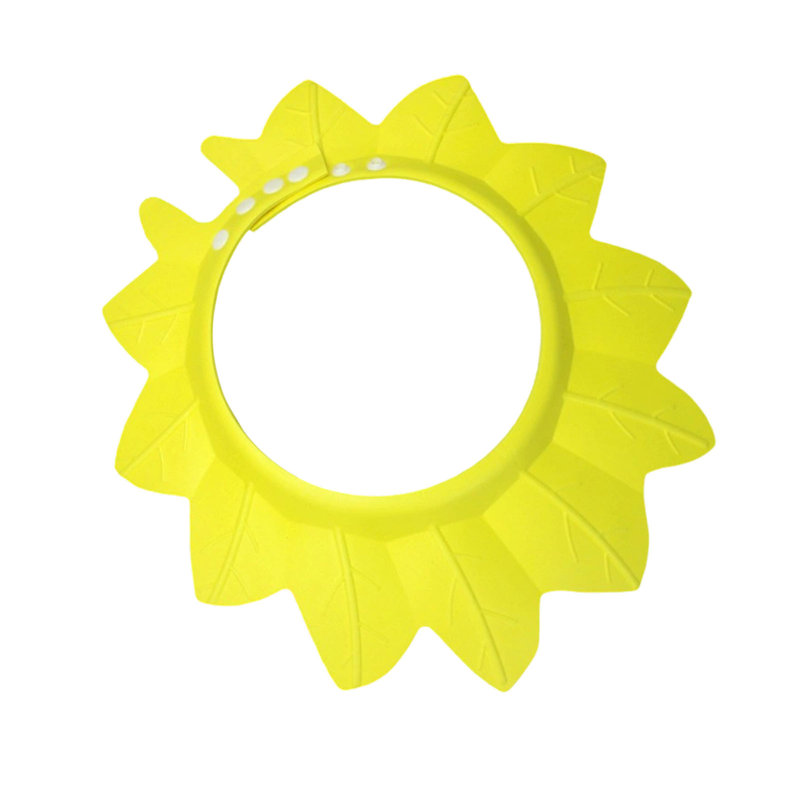 Shampooing pour bébé avec bonnet de bain réglable haute élasticité, Jaune