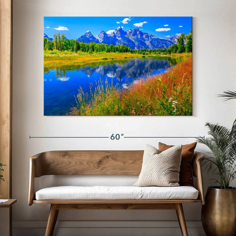Alvord Grand Teton, fleurs sauvages, H 34 po x l 51 po