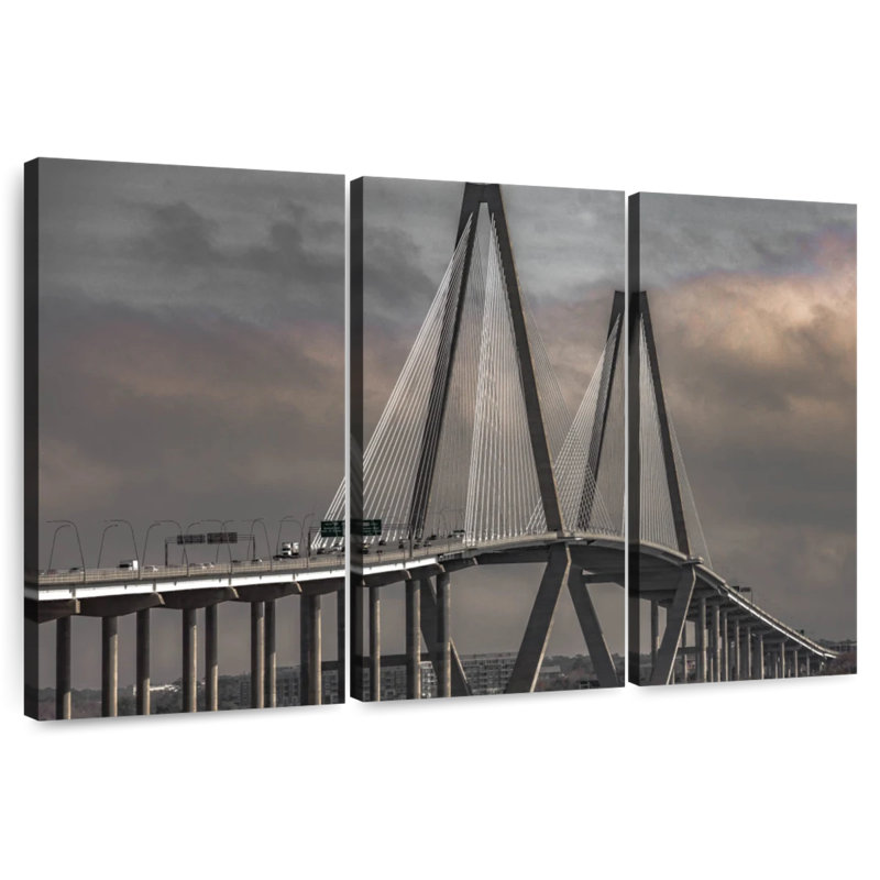 Pont Ravenel emblématique de Nicci, H 48 po x l 74 po