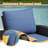 Patio Sweivel Chair with Cushions and side table-632623897
