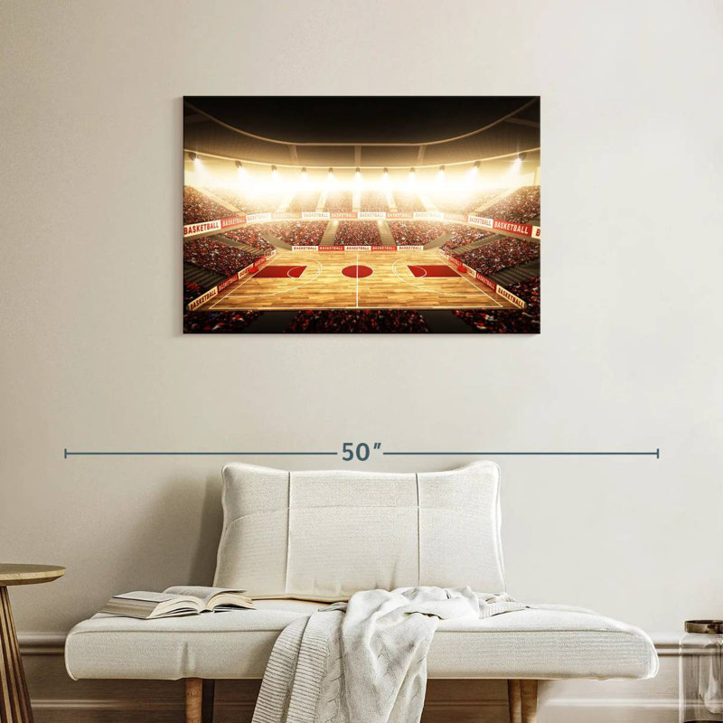 Stade de basketball Sireci, H 24 po x l 36 po