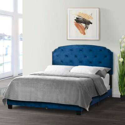 Queen Tufted Upholstered Low Profile Standard Bed -  Alcott Hill®, EC4F918F6976421482573F8ACEE36E10