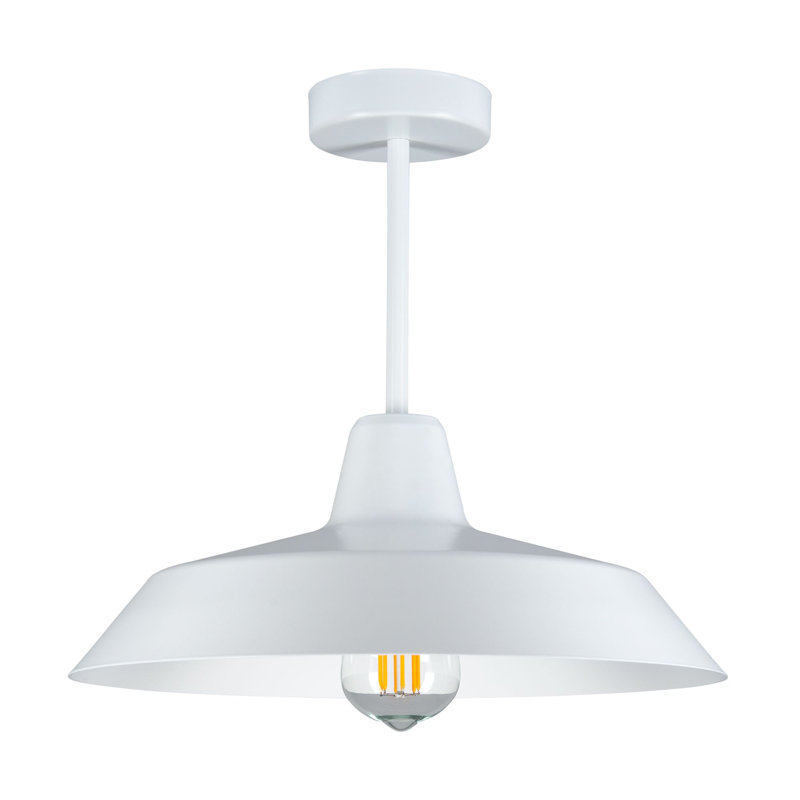 Cinco Basic Semi Flush Mount, White, White/White