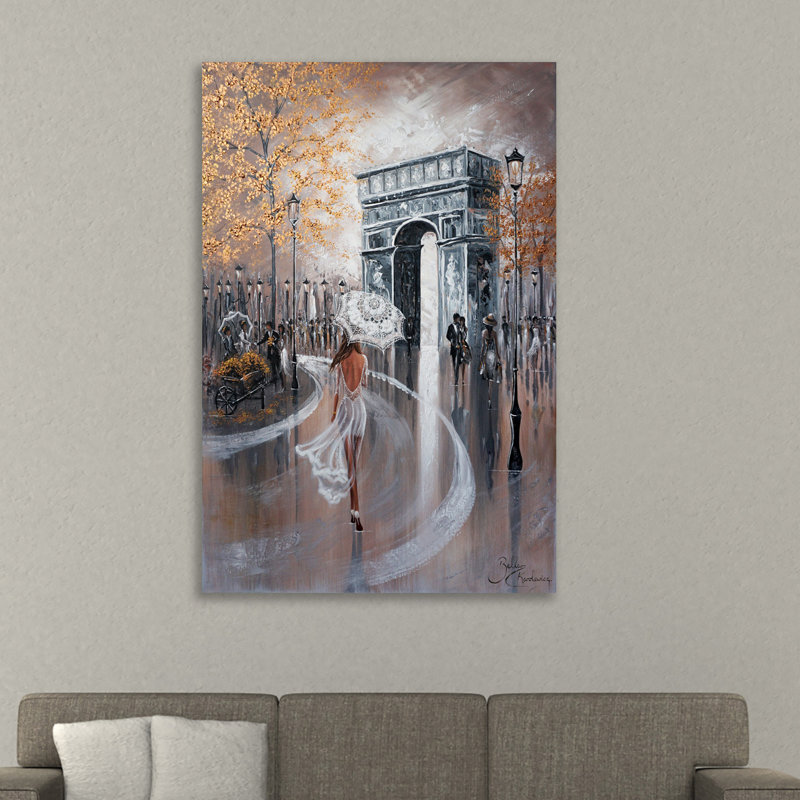 « style, paris ii » par isabella karolewicz-impression sur toile tendue, H 18 po x l 12 po