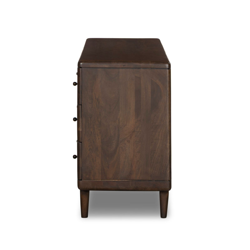 Eldrin 6 Drawer Dresser-Warm Brown Mango