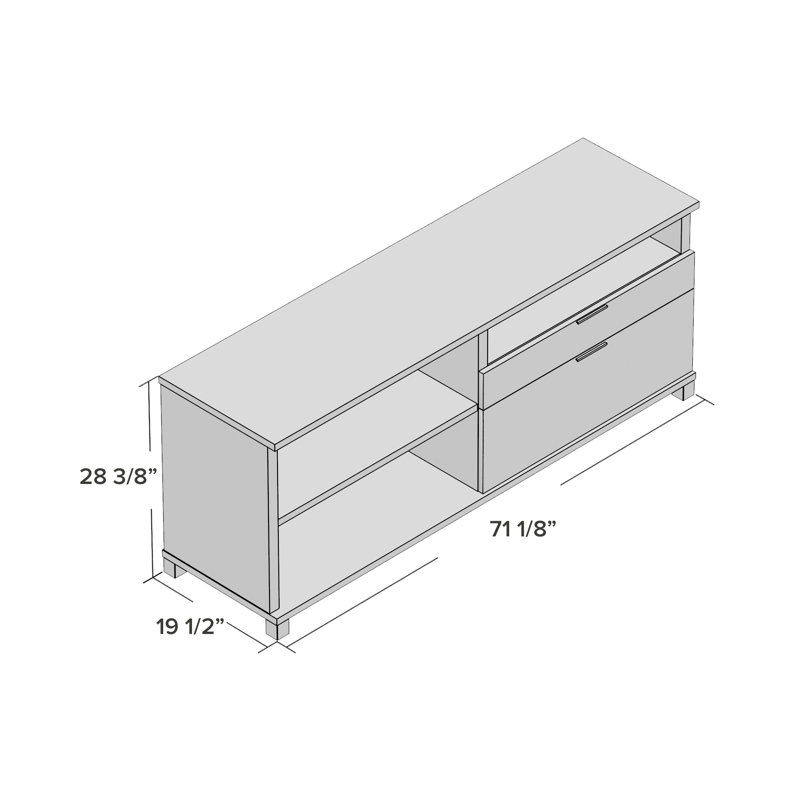Credenza Desk, Bark Grey