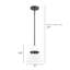 Luminaire suspendu d'extérieur 1L Catherina-860795207