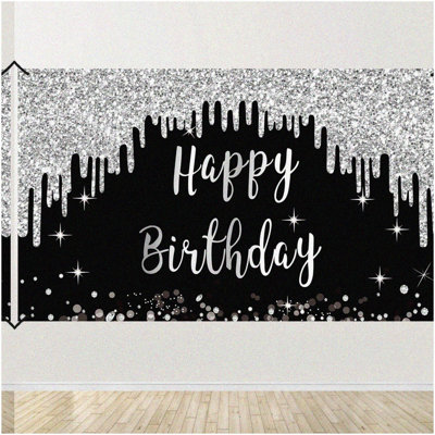 Sparkling Silver Glitter 40 Confetti Set 200pcs