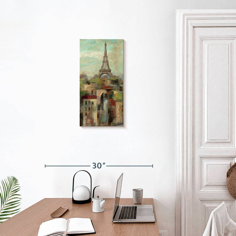 Spring In Paris Scene, 24" H x 12" W