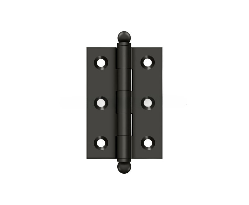 Charnière 2 "x 1-1 / 2" Deltana CH2015U10B, avec embouts sphériques en bronze huilé, H 2 po x l 1,5 po, Bronze huilé