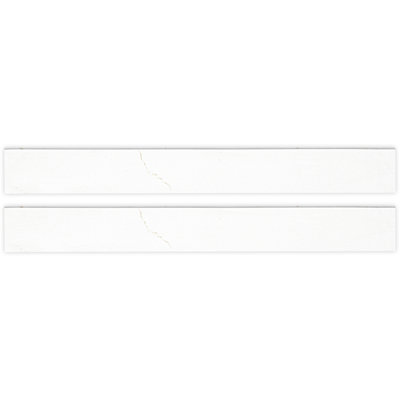 Belvia 3 in. x 24 in. Matte Porcelain Bullnose Tile Trim