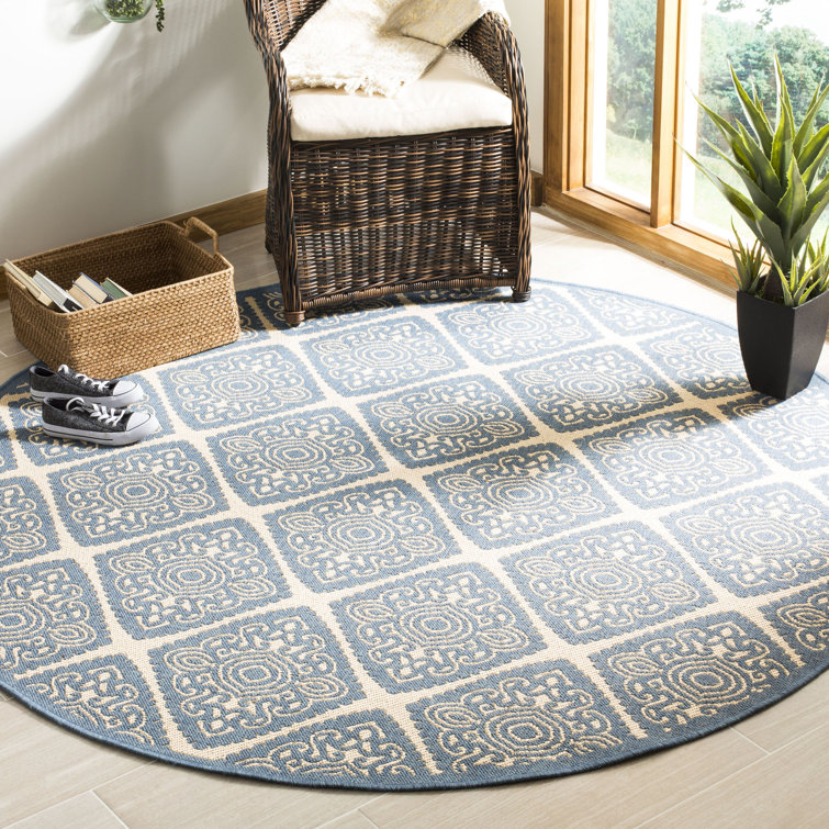 Burnell Performance Ikat Indoor/Outdoor Area Rug