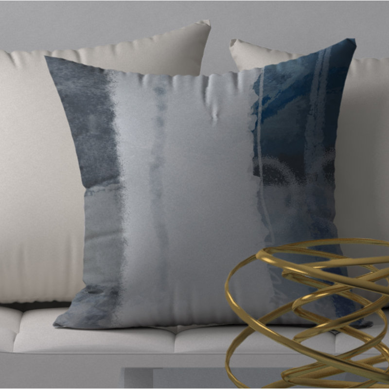Housse de coussin décorative carrée de style succulente, H 20 po x l 20 po