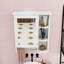 Armoire à pharmacie élégante avec tablette réglable et barre à serviettes-787834569