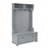 Classic Hall Tree With Shoe Rack Bench And Coat Hooks For Hanging Storage, Entryway Bench With Open Shelves And Shoe Cabinets 40.16"W*18.58"D*64.17"H
