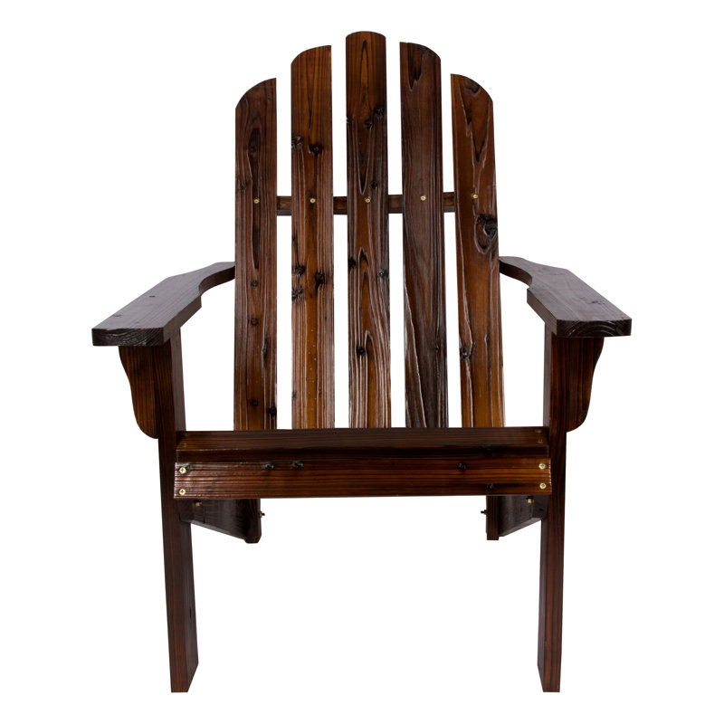 Grandview Outdoor Adirondack Chair, Burnt Brown