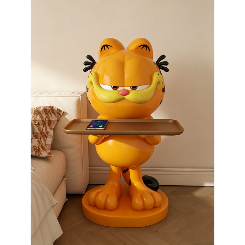 Table d'appoint en résine lustrée ludique Garfield