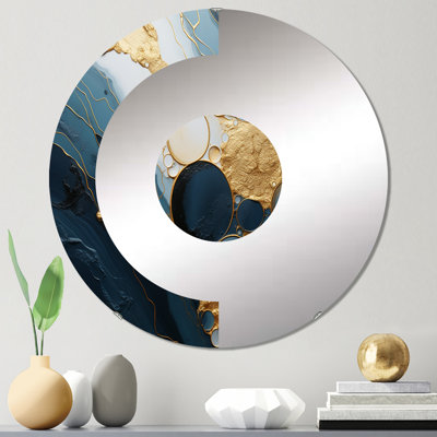 Chiyoka - Miroir mural demi-cercle
