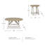 Ensemble de 3 tables Fawndell