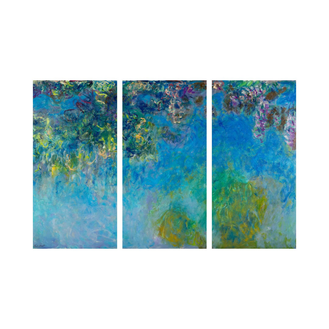 Glyzinie von Claude Monet - Giclée auf Leinwand ohne Rahmen mit Galerieeinband