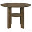 Table de salle à manger ronde à hauteur de comptoir en bois brun