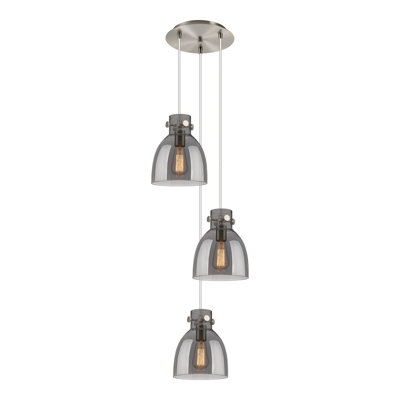 Luminaire suspendu en grappe à 3 lumières Amrith