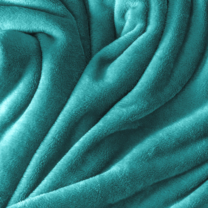 Couverture polaire Bare Home, Émeraude, Double / grand