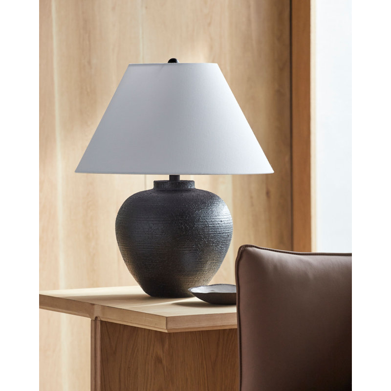 Hive Resin Table Lamp, Black