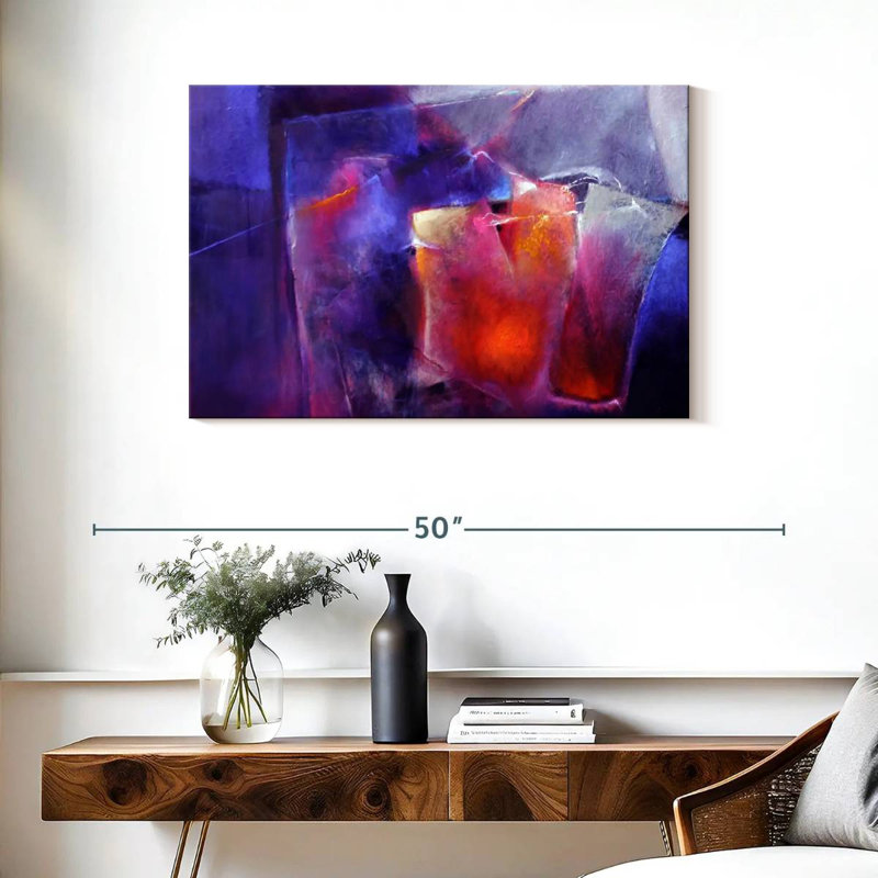 Avery Blue And Orange, 24" H x 36" W