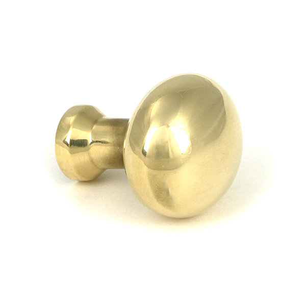 Moore Cabinet Knob, 0.98" Knob Diameter, Aged Brass