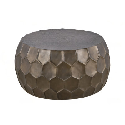 Modern Contemporary Round Aluminum Coffee Table