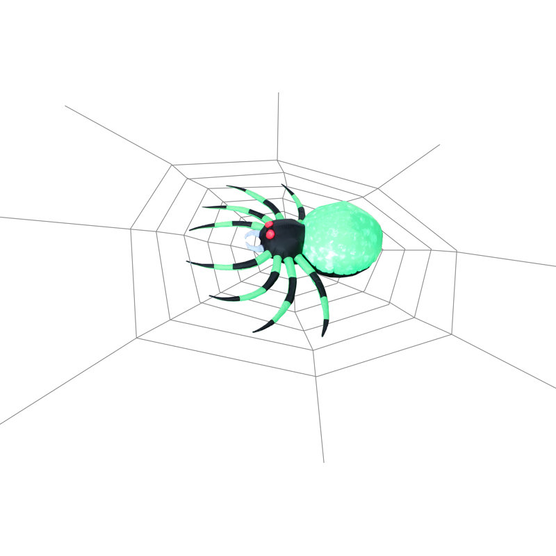 Araignée avec toile gonflable