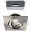 4" Square Adjustable Trim Selectable Color Temperature Dimmable Air-Tight IC Rated LED Canless Recessed Lighting Kit-1311483254