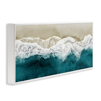 Foamy Beach Coast Deep Blue Ocean Wat By Maggie Olsen 940