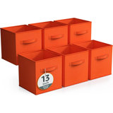13" Large Foldable Storage Cubes with Handles (6 Pack)