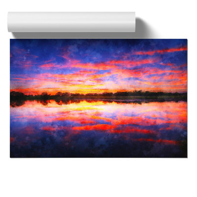 Evening Sunset - No Frame Print