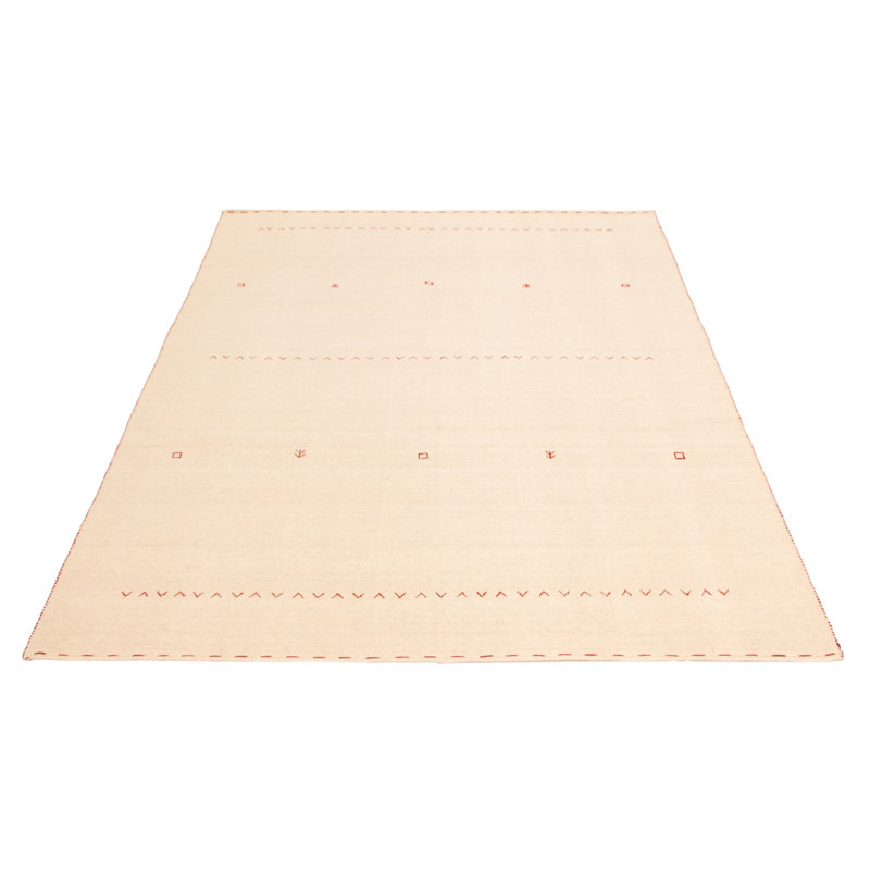 Tapis crème Kashkuli Gabbeh 7 pi 10 po x 11 pi 1 po