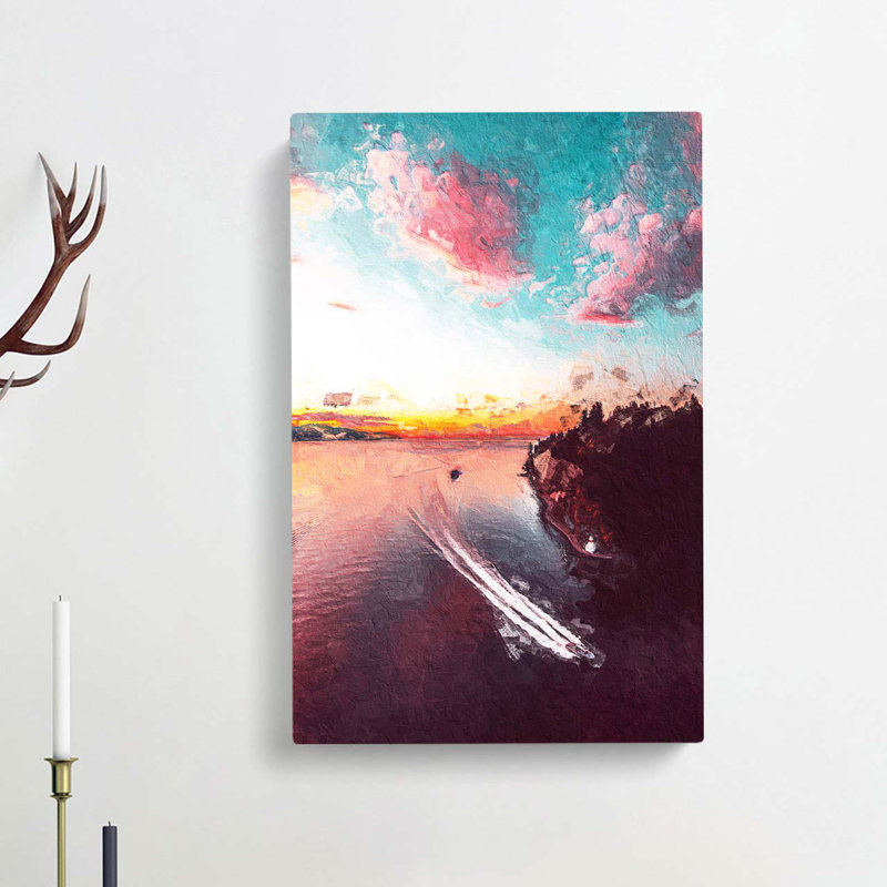 Vancouver Canada At Night - Wrapped Canvas, 76cm H x 50cm W x 3cm D