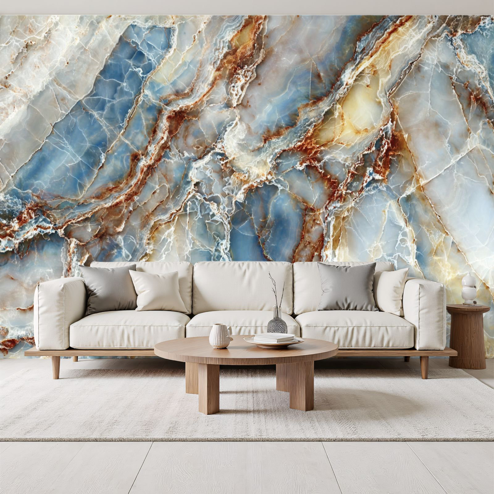 Red Barrel Studio 3D Peel and Stick Wallpaper Natural marbles texture ...